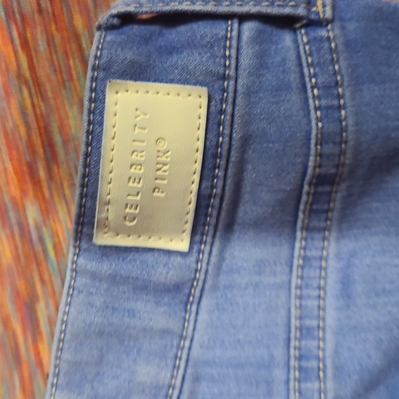 Celebrity Pink Crop Skinny Jeans, Lighter Blue Denim, Size 9/29 - Picture 7 of 9